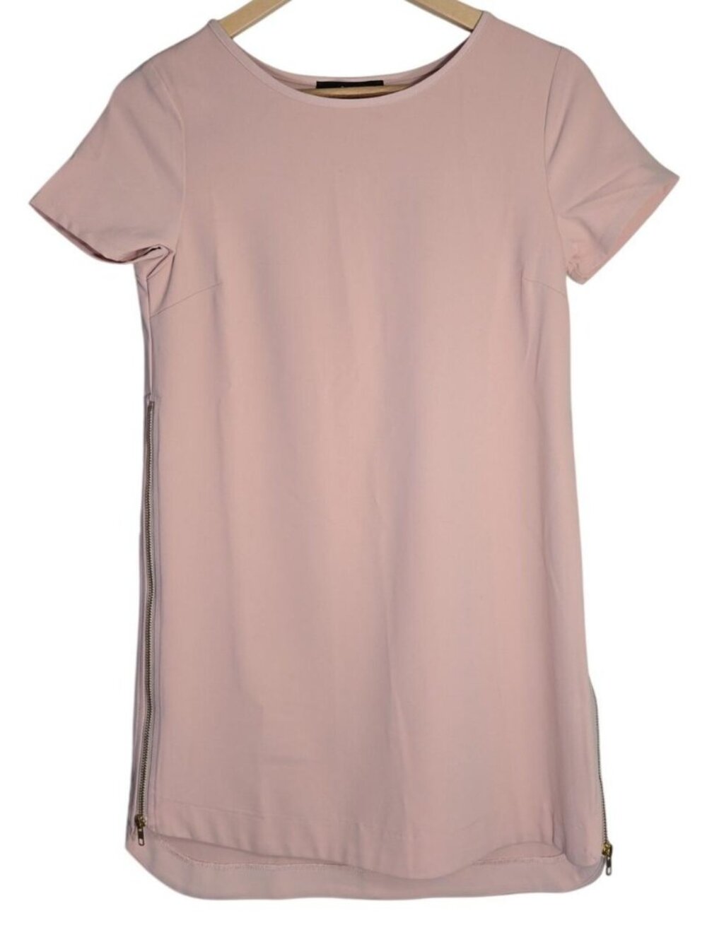Short Sleeve Shift Mini Dress